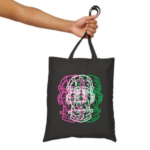 Frankenstein tote bag, Monster tote bag, Frankenstein Monster  Mary Shelley, Bela Lugosi, Gift for horror fan, Record Bag, Grocery bag