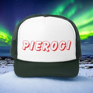Pierogi Trucker Cap - Fun Foodie Hat, Polish Cuisine Headwear, Adjustable Baseball Cap, Food Lover Gift, Unique Embroidered Cap