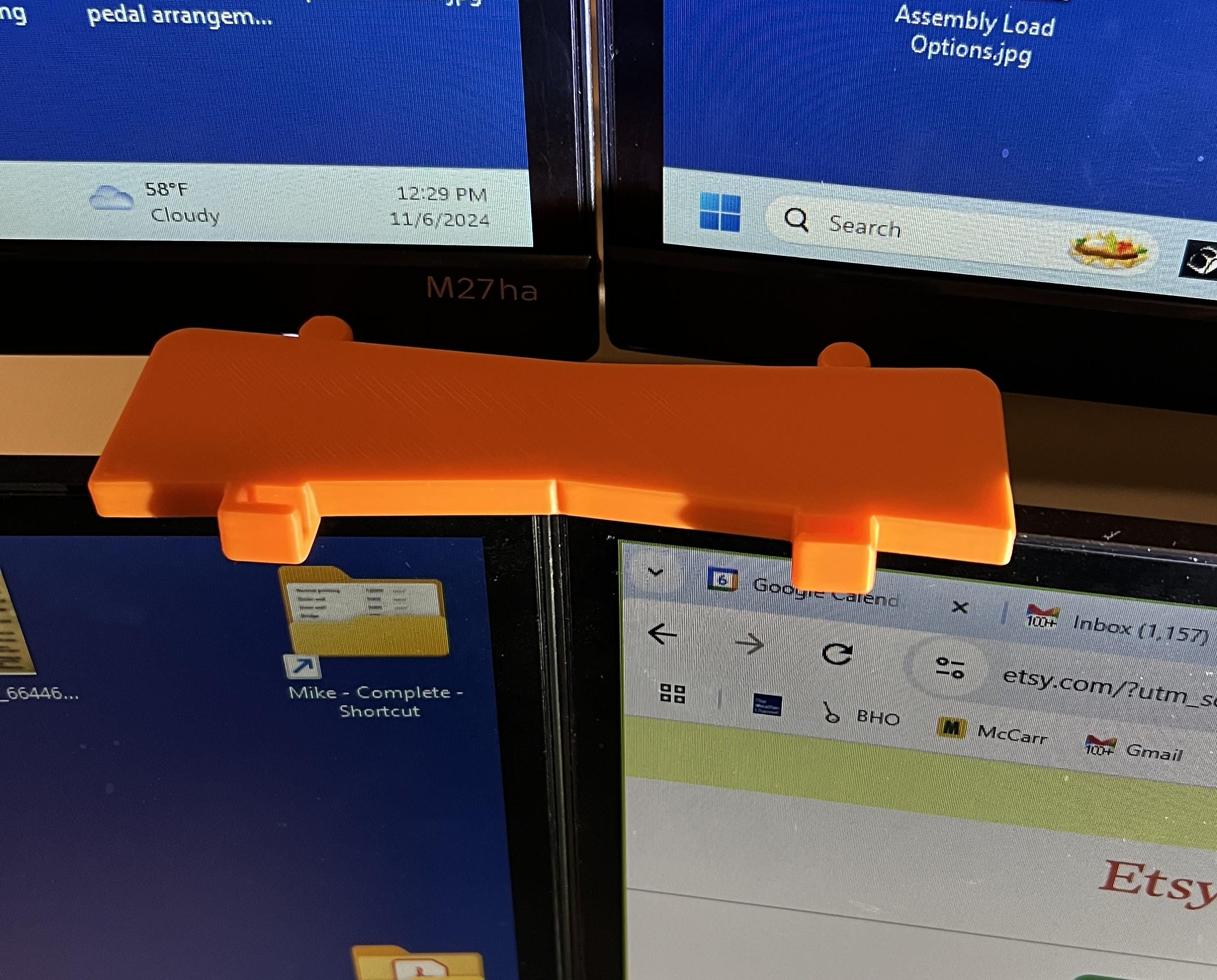 Computer Monitor Alignment Bracket - Original Design - CAD - Line up ...