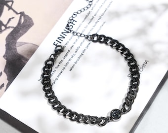Personalized Men's Photo Projection Bracelet, Personalized Photo Gifts, Custom Picture Inside Jewelry, Gift for Husband, Memorial Gifts