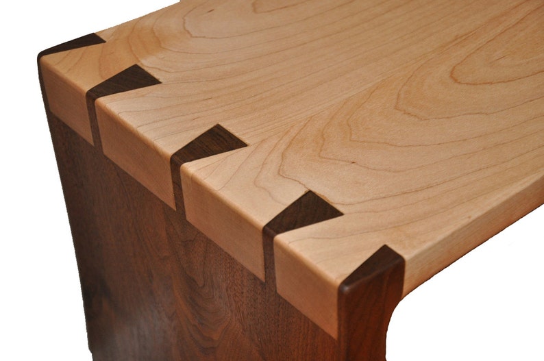 Solid Wood Dovetail Bench image 1