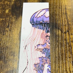 Jellyfish Bookmark: Ocean Theme Gift for Readers
