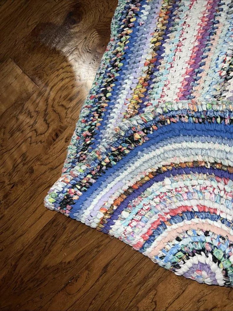 VINTAGE RAG RUG, Hand Woven Reversible Farmhouse Country- 54” / 27” - Etsy