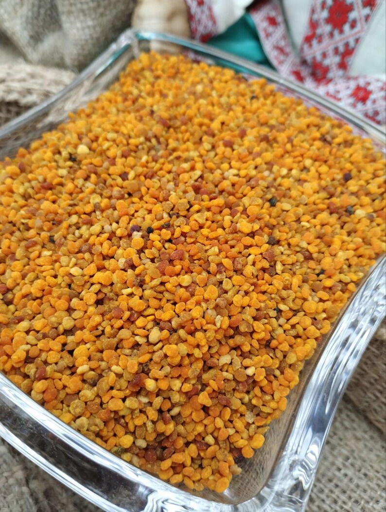 Pure Bee Pollen Granules, Wild Bee Pollen, Natural, Herbal Stimulants image 1