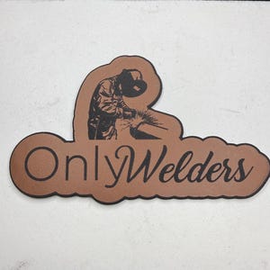 Only Welders hat patch with thermal backing.