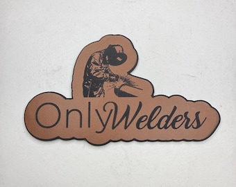 Only Welders hat patch with thermal backing.