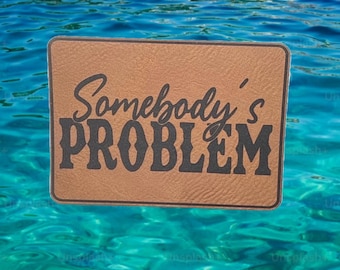 3.5 in x 2.25 in somebody’s problem patch backed with thermal bonding.