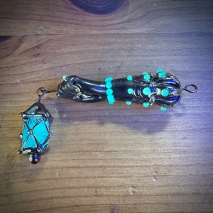 Fancy Hermit  glow-in-the-dark lantern figa charm