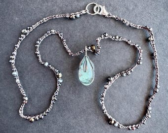 Flamework Glass Glow-in-the-Dark Pendant
