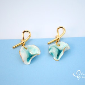 Earring Gift Sets,Handmade Ceramic Earring,Handcrafted Earring,  Gifts for Her, Rectangle Earring, Christmas Gift,unique ,Ceramic jewelry