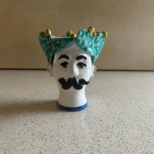Hand-painted Sicilian Ceramic Vase