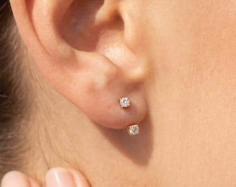 Titanium Interchangeable Ear Jacket Earring • Flat Back Cartilage Earring • Curated Ear Stack • 20G/18G/16G • Gift for Her