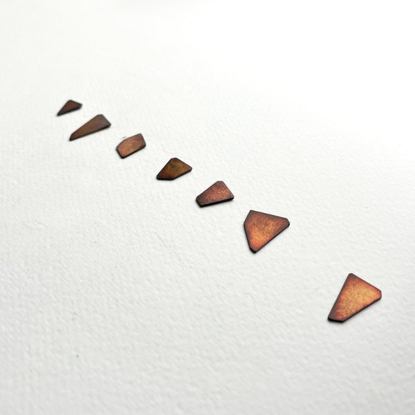 Single Copper Earring, Single Earring Stud, Geometric Stud, Minimalist, Mix & Match, Gift under 20, Unisex Earrings