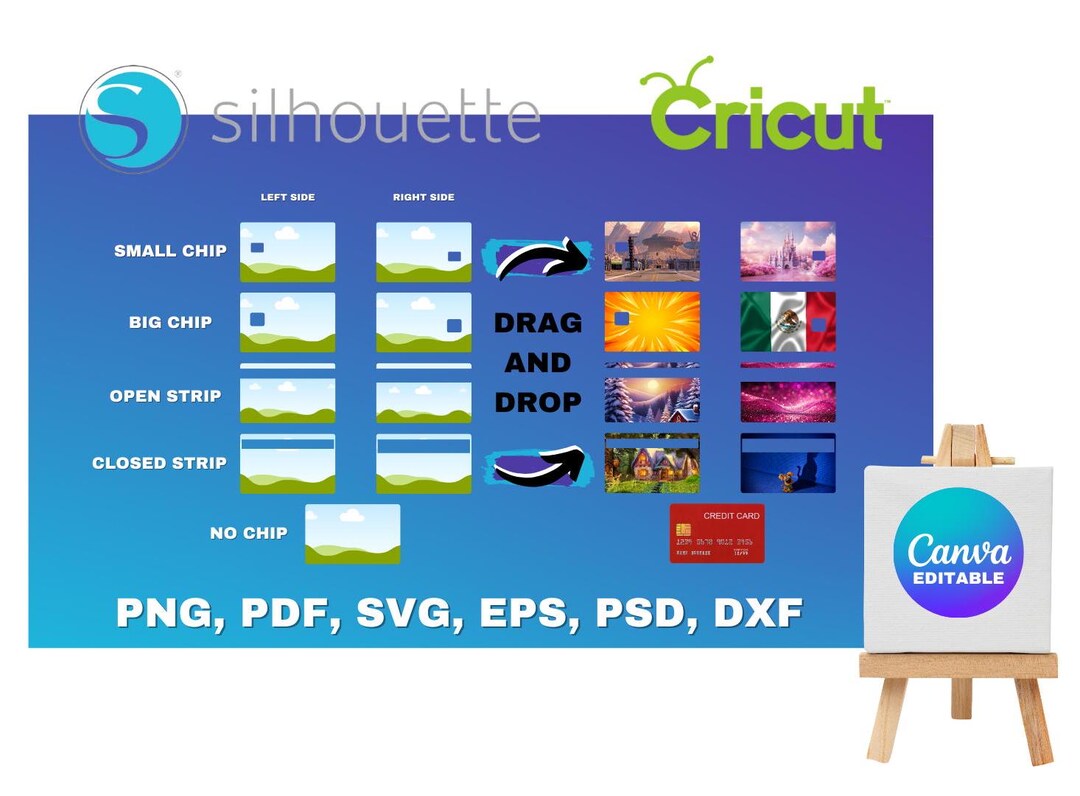 Card Skin Layout Credit/bank Card Skin Template Bundle!!! - Etsy