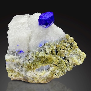 159 Gram Extremely Rare Royal Lazurite With Calcite Specimen From Afghanistan