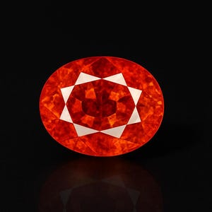 Fanta Orange Spessartite Garnet Gemstone: 3.50 ct Oval Cut, VS Clarity