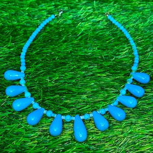 AAA+ Grade Genuine Turquoise Smooth beads Rondelle Beads Turquoise beaded Necklace or Loose Strand Christmas Gift for Girlfriend