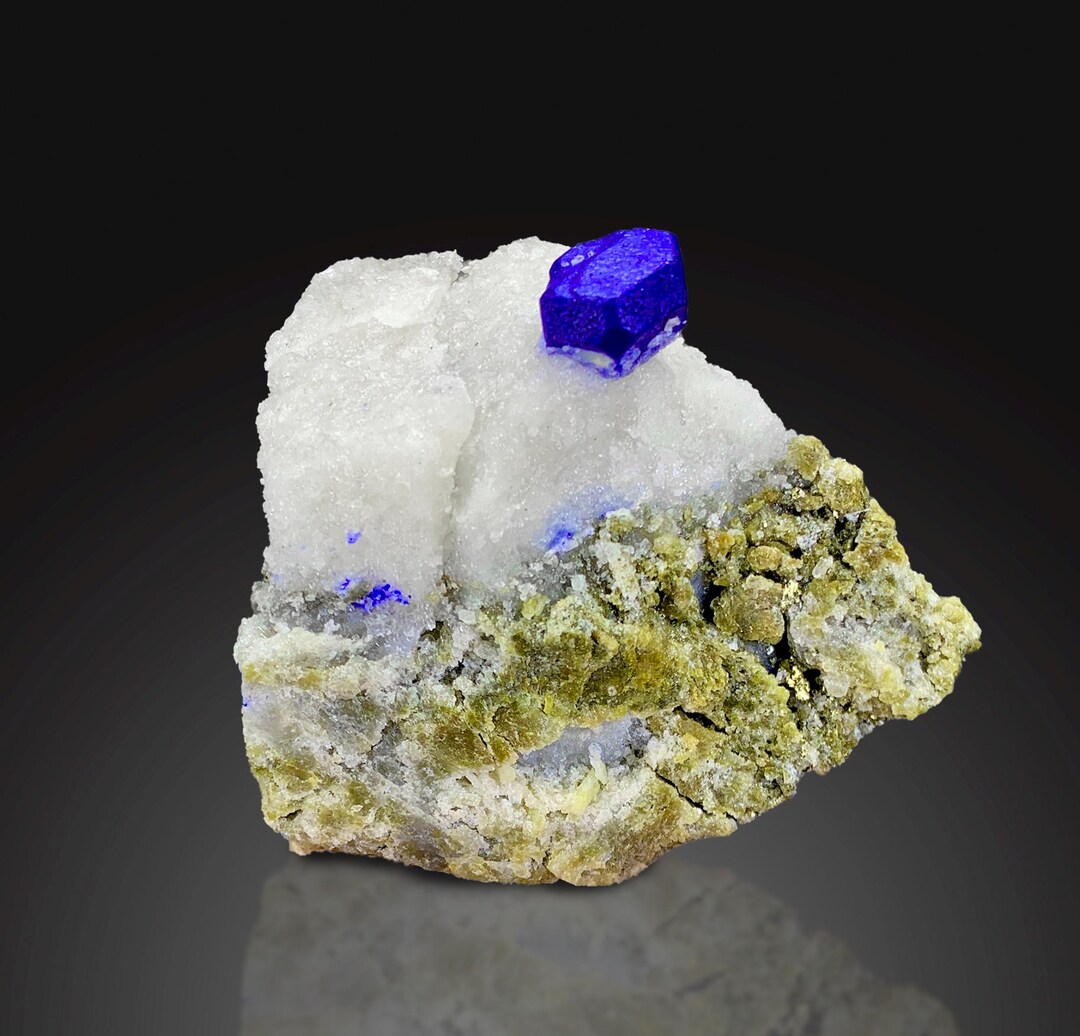 159 Gram Extremely Rare Royal Lazurite With Calcite Specimen From ...