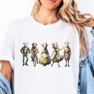 Sheep T Shirt, Funny Sheep Vintage Graphic : 70s Disco, 80s Military, Victorian Elegance - Retro Designs for Cool Casual Wear