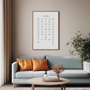Advanced Hiragana Chart for Japanese Language Learners - Matte Print Poster - LangPrints