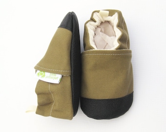 Organic Canvas Baby Shoes: Vegan Non-Slip Toddler First Walkers