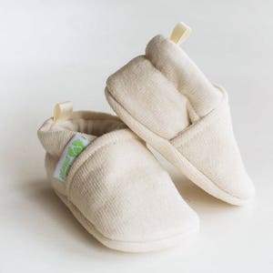 Cotton & Wool / All fabric Soft Sole Baby Shoes / Made to Order / Babies
