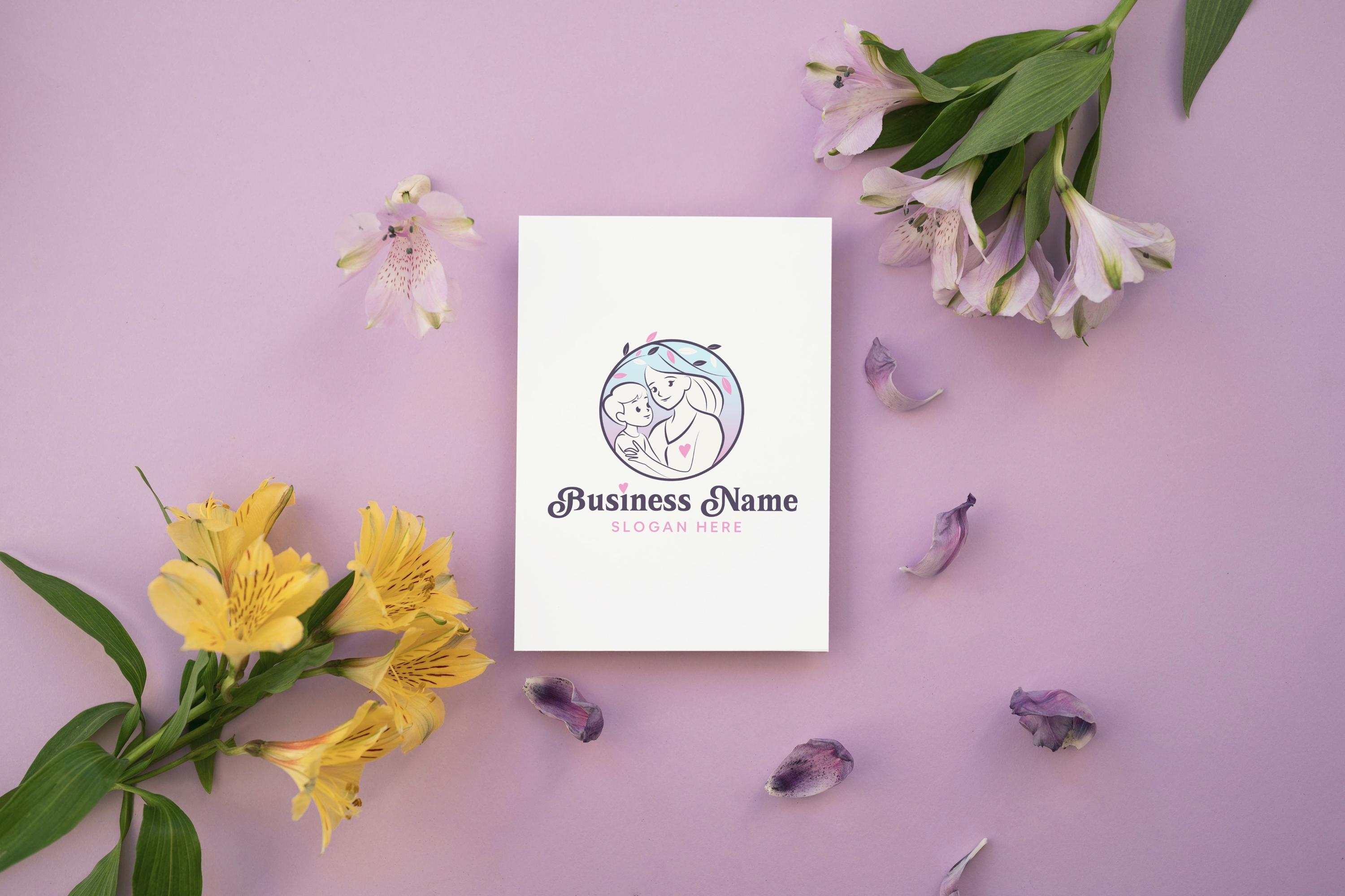 Pastel Gradient of a Mother and Her Child Logo – Gentle Parenting, Childcare and Maternity Logo Design - Image 5