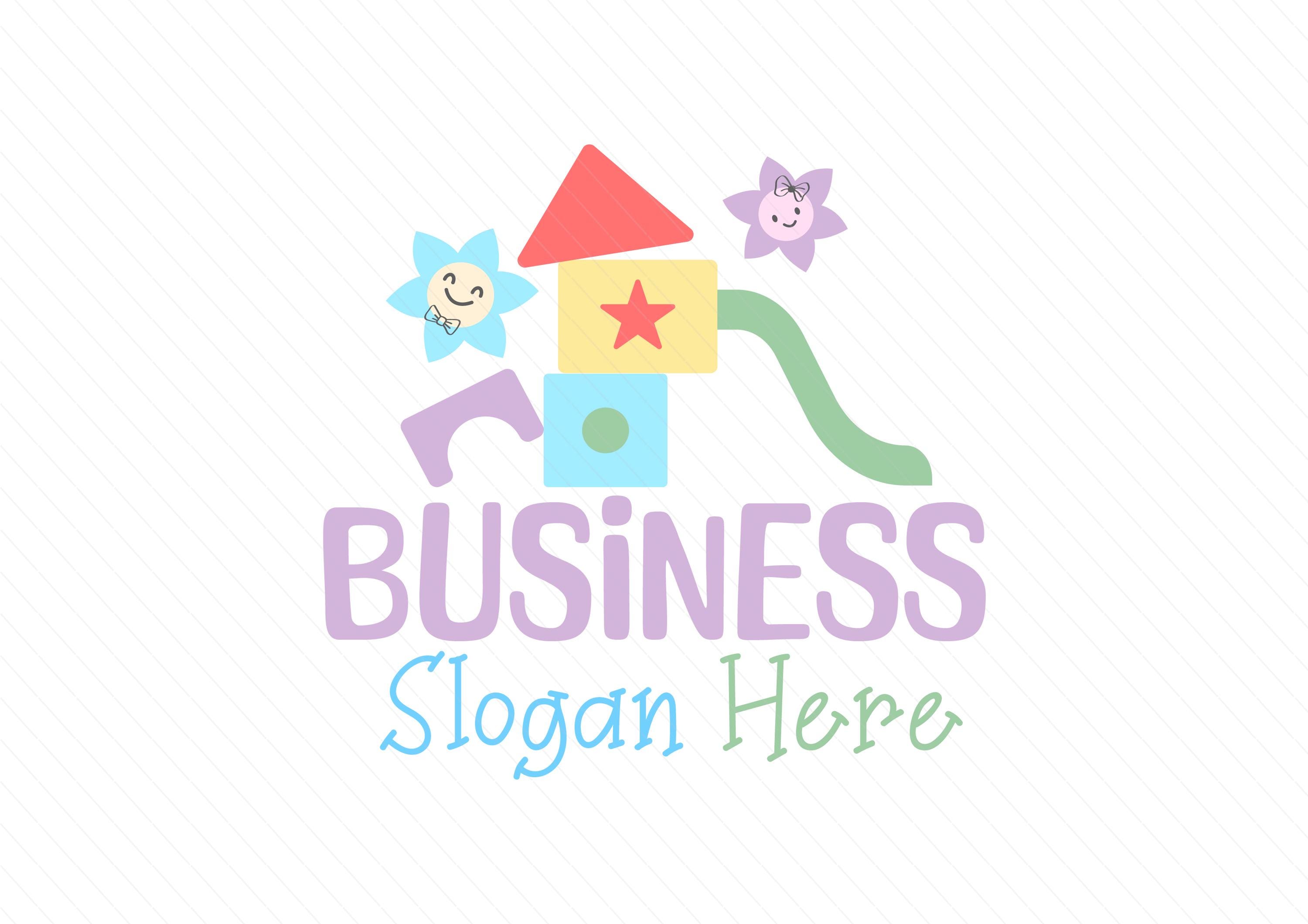 Soft Playground Premade logo - Playhouse Logo - Kids Playground - Play Center Logo - Soft Play Hire - Kids Zone - Kids Club - Image 2