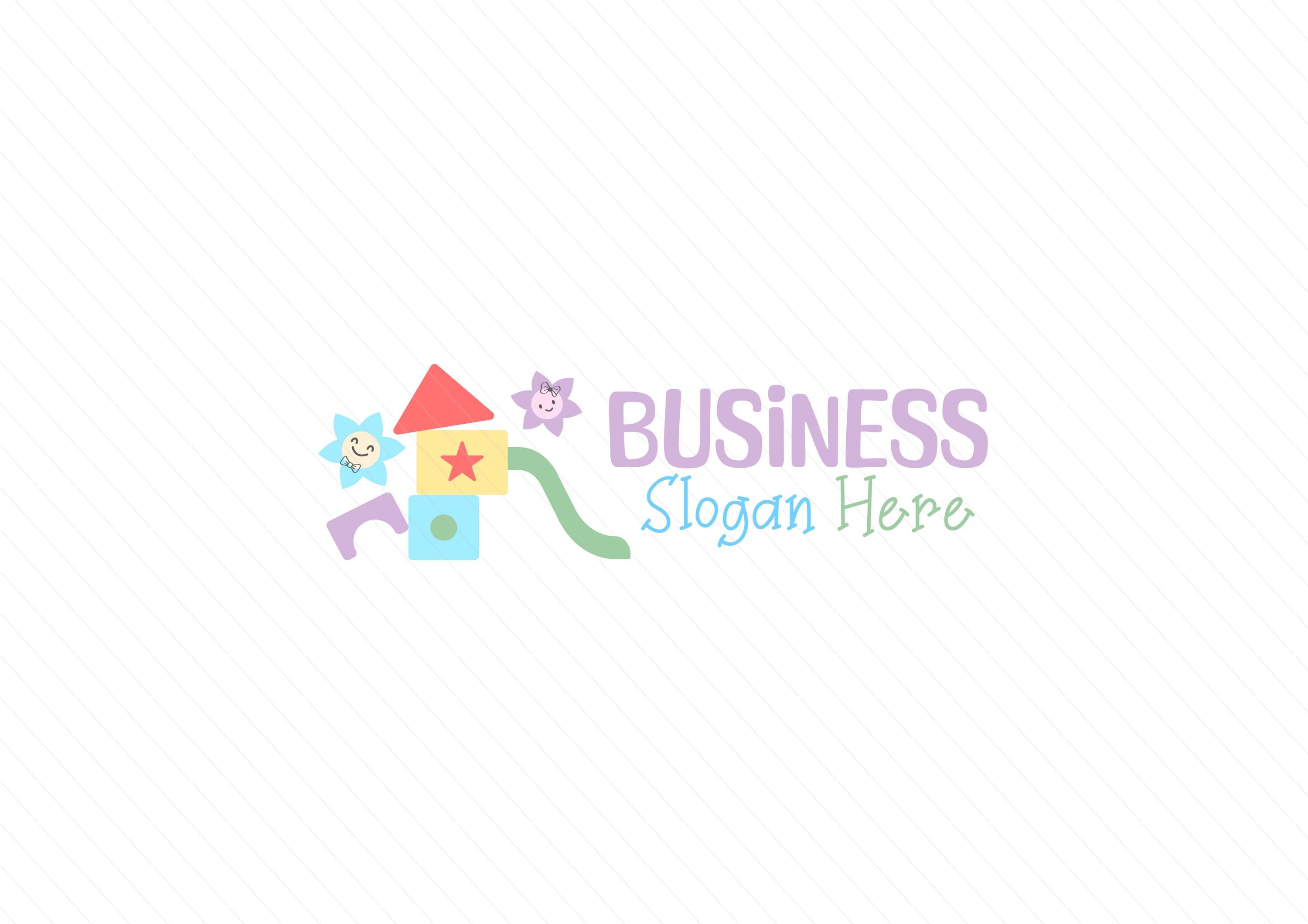 Soft Playground Premade logo - Playhouse Logo - Kids Playground - Play Center Logo - Soft Play Hire - Kids Zone - Kids Club - Image 3
