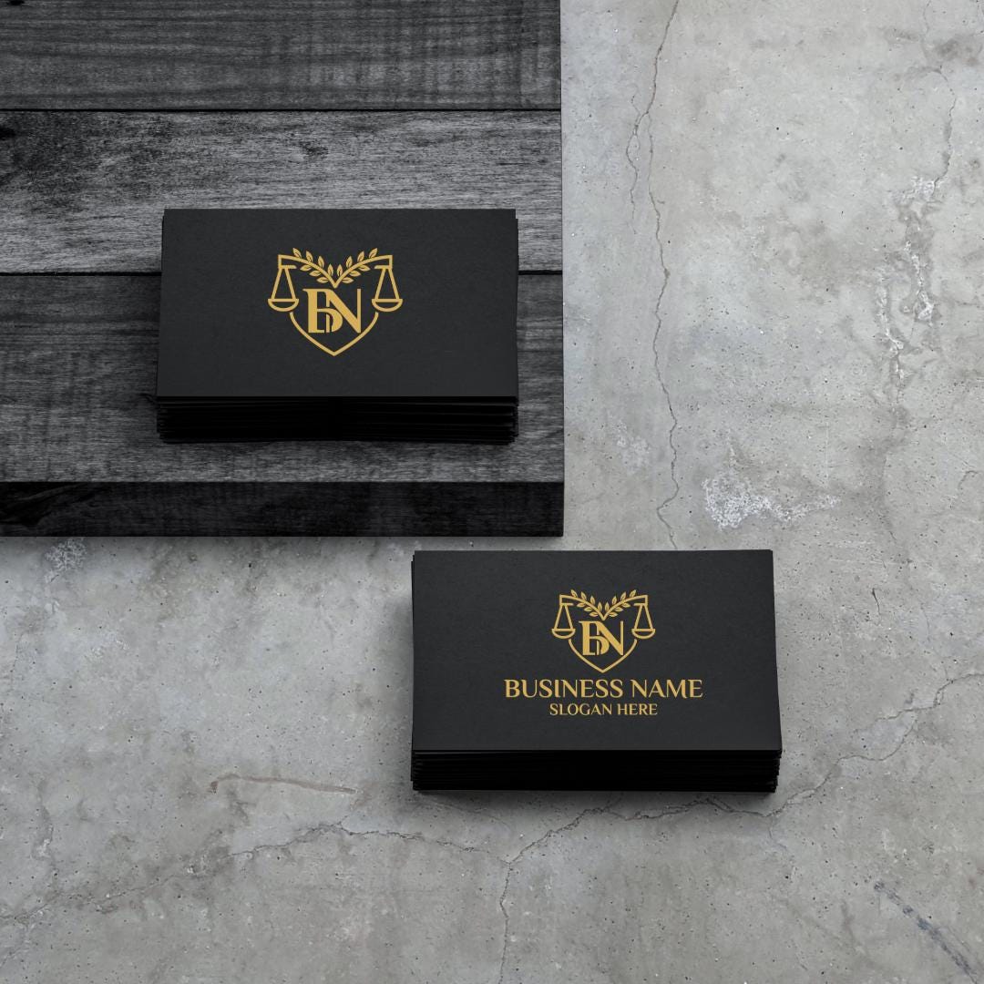 Professional Law Firm Logo | Custom Initials, Justice Scale and Laurel Design - Image 7