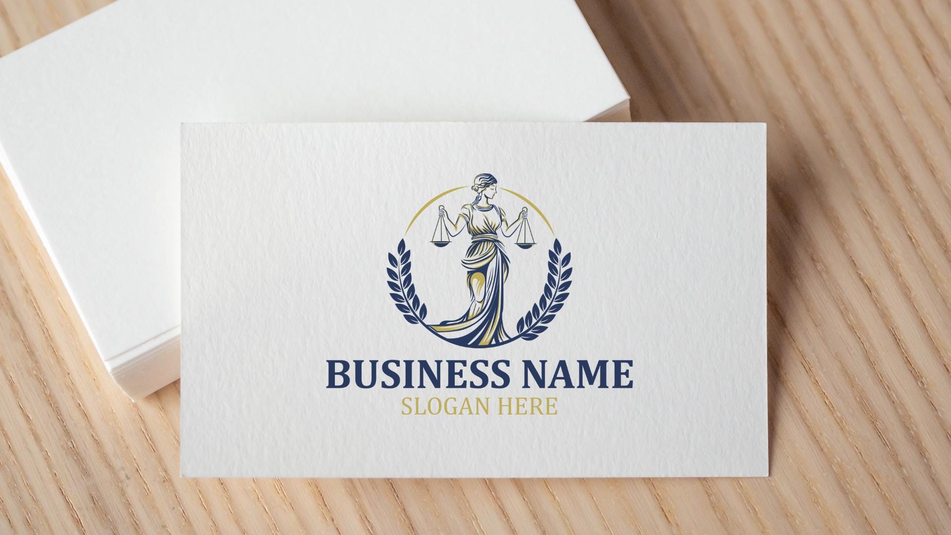 Lady Justice Logo - Themis Holding Scales of Justice | Elegant Law Firm, Attorney, Legal Logo - Image 4