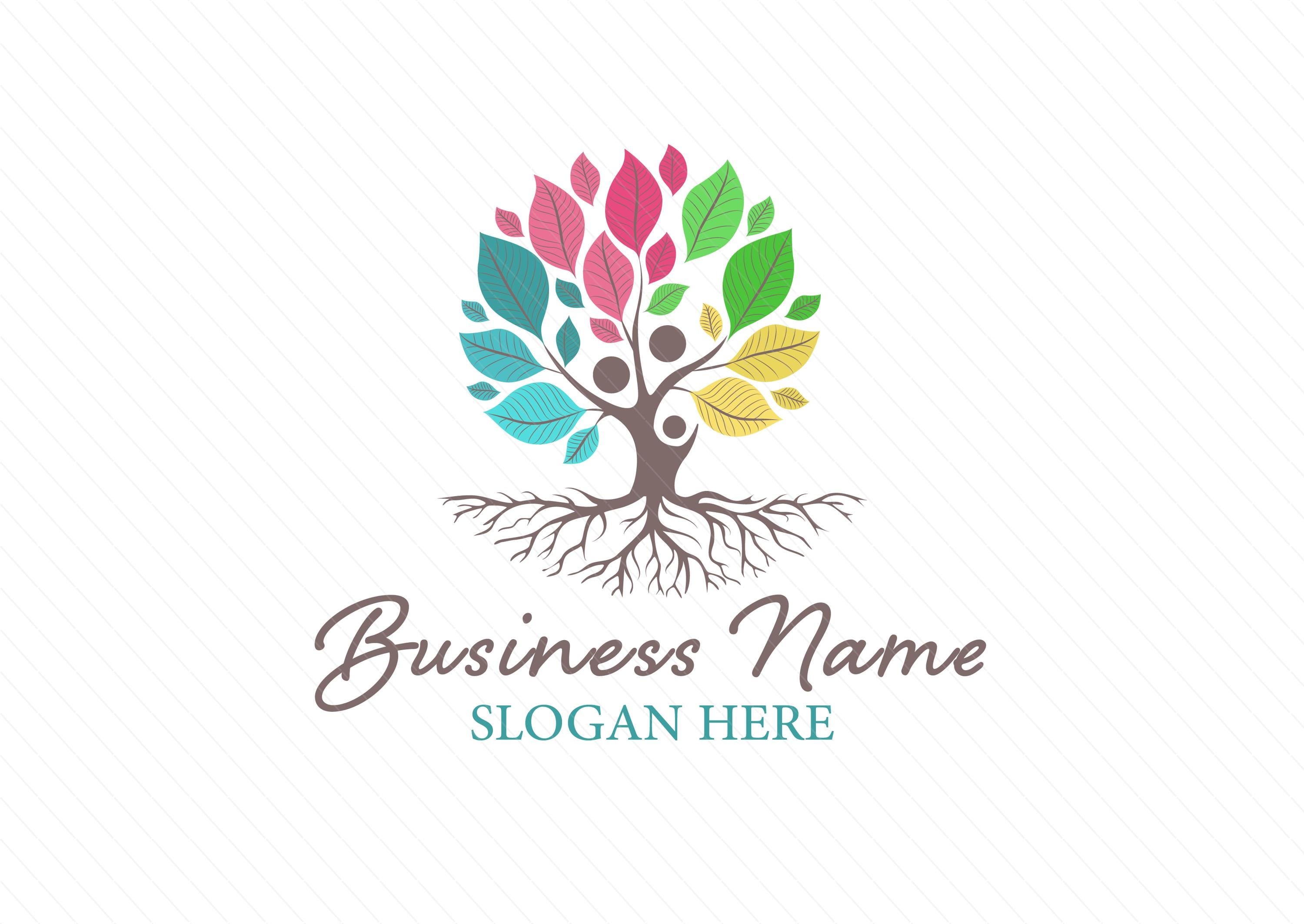 Modern Roots Tree Logo – Parent Counseling, Parental Education, Therapist Branding - Image 2