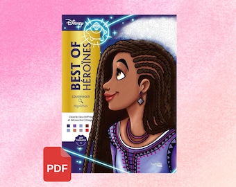 Digital - Disney Mystery Colouring Book - Best Of Heroines (colouring page, colouring by number, colouring for adults)