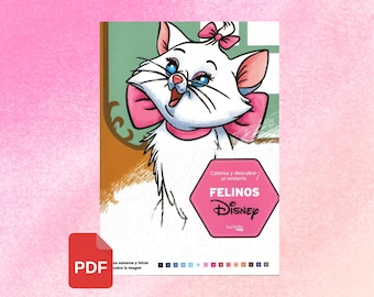 Digital - Disney Mystery Colouring Book - Felinos (Colouring Book, Colouring by number, Colouring for adults, colouring mystery)
