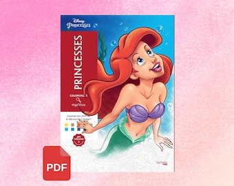 Numérique - Livre de coloriage mystère Disney - Princesses