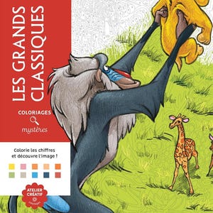 100++ [Digital] Disney Mystery Colouring Book - Les Grands Classiques (colouring book, colouring pages)