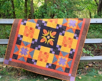 Quilt Pattern for Autumn Sunset Quilt
