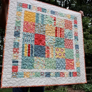 Pattern for Fresh & Fun Modern Patchwork Crib Quilt image 2