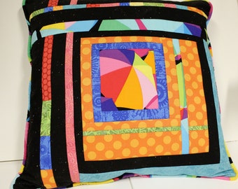 Modern Patchwork Throw Pillow