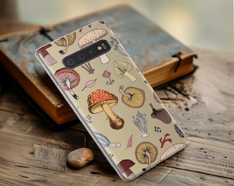 Coque de téléphone champignon magique vintage Cottagecore housse pour Pixel 9 9 Pro XL 8 8A 8Pro 7 7A 7Pro 6 6A 6 Pro 5 5A 4 4A 3 iPhone 16 15 14 13