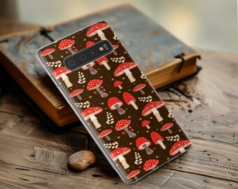 Coque de téléphone champignon magique vintage Cottagecore housse pour Pixel 9 9 Pro XL 8 8A 8Pro 7 7A 7Pro 6 6A 6 Pro 5 5A 4 4A 3 iPhone 16 15 14 13