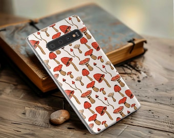 Coque de téléphone champignon magique vintage Cottagecore housse pour Pixel 9 9 Pro XL 8 8A 8Pro 7 7A 7Pro 6 6A 6 Pro 5 5A 4 4A 3 iPhone 16 15 14 13