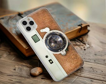 70s 80s Retro Style Phone Case Vintage Camera Cover for iPhone 16 Pro 15 Plus 14 13 12 11 XS XR/ Samsung S24 S23 A55 A16 / Pixel 9 Pro 8 7