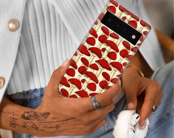 Coque de téléphone champignon magique vintage Cottagecore housse pour Pixel 9 9 Pro XL 8 8A 8Pro 7 7A 7Pro 6 6A 6 Pro 5 5A 4 4A 3 iPhone 16 15 14 13