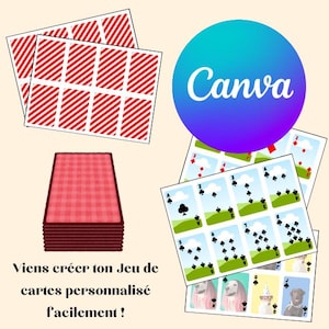 Juego de cartas personalizable - Fotos