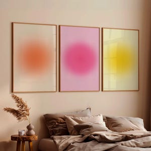 Aura Gradient Poster Set, Trendy Room Decor (Digital Download)