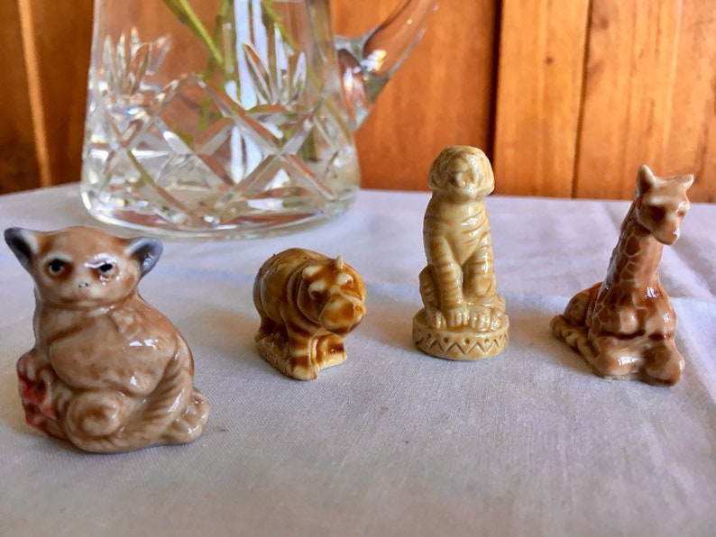4 Vintage Miniature Wade Porcelain Whimsy Whimsies Etsy UK