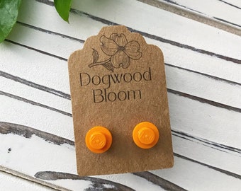 Orange Building Block Studs