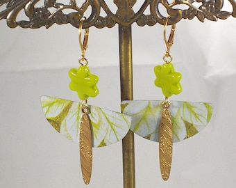 Repurposed Tin Earrings, Dragonfly Earrings, CeeCeeDesigns on Etsy
