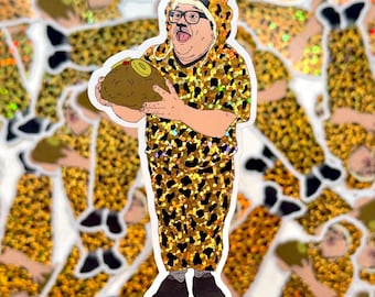 ManCheetah Glitzer Sticker